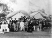 Picnic at Point Walter for workers on Fremantle Harbour works, includes Mrs and C.Y. O'Connor seated third and sixth from the left in the front row [picture]