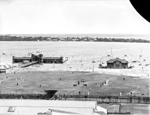 Cricket on the Esplanade, the Perth City Baths in the background left [picture]