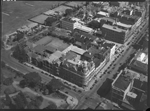Corner of St. George's Terrace and Barrack Street, looking west. Entrance to Stirling Gardens bottom left [picture]