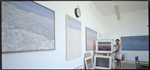 Artist Cliff Jones in his studio