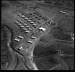 Aerial photograph of the construction of the township of Goldsworthy, 2 June 1966