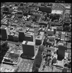 Aerial photograph of Perth looking north up Victoria Avenue to St Mary's Cathedral on Victoria Square, 21 Jan. 1972