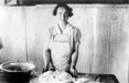 Dr Alice Hall making bread [picture]