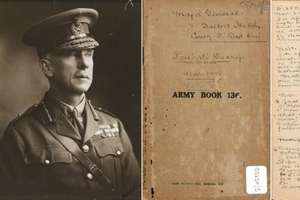 Lieutenant General Sir J Talbot Hobbs and one of his diaries 