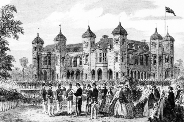 The Government House at Perth West Australia art original Engraving published in Illustrated London News 19 March 1864 page 20