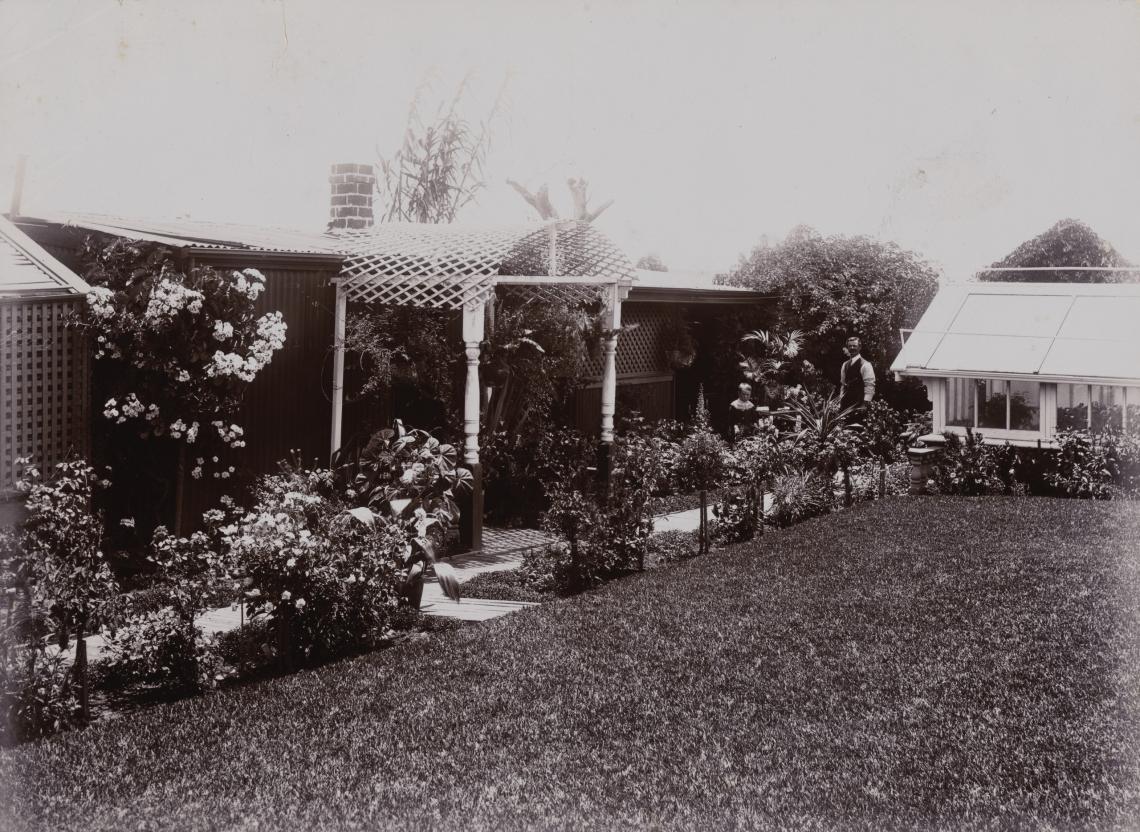  Louis Brigatti in his garden at 28 Forrest Street North Perth 1912