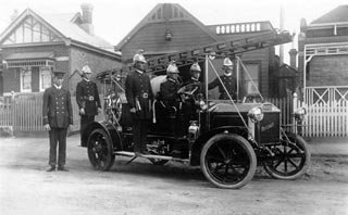 Firemen, Leederville Fire Station, c1914