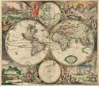 World map 1689