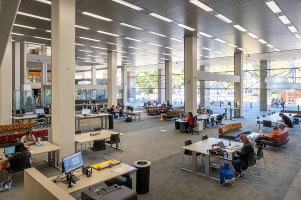 Interior of Discovery Lounge State Library of WA