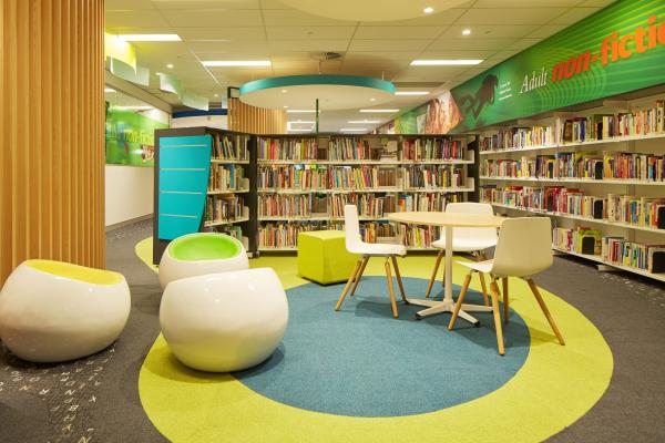 Photograph of the Interior of Kelmscott Library