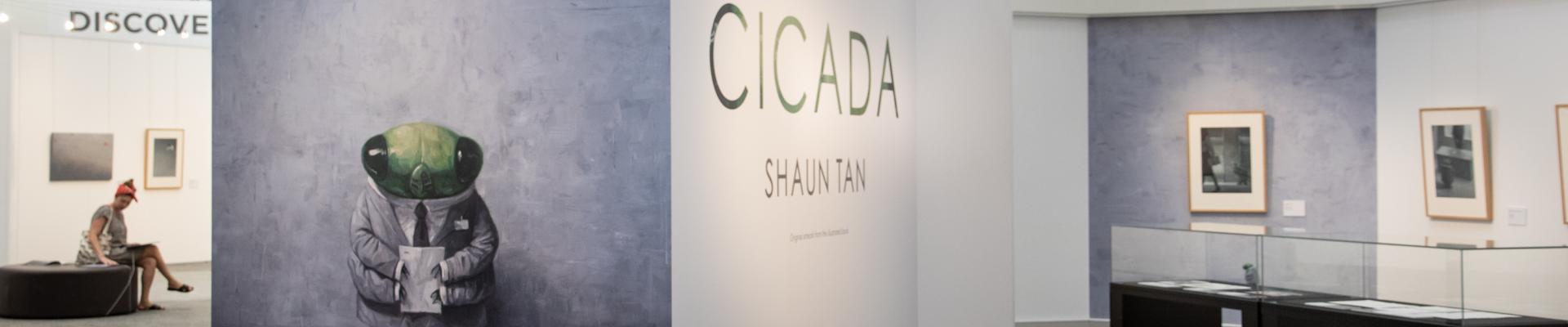 Ground Floor Gallery exhibition space showing Cicada