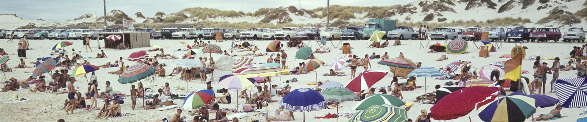 Photo of bathers at Floreat Beach in 1962