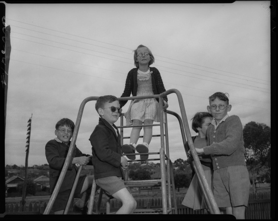 Children play at the Royal WA Institute for the Blind 10 September 1953