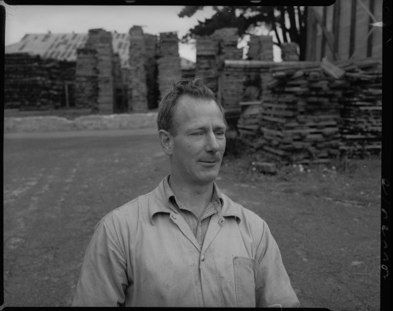 Man at the Royal WA Institute for the Blind 10 September 1953