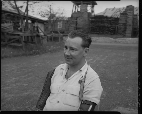 Man at the Royal WA Institute for the Blind 10 September 1953