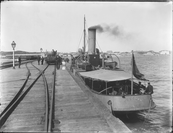 Steamboat Penguin alongside Geraldton Jetty 1920