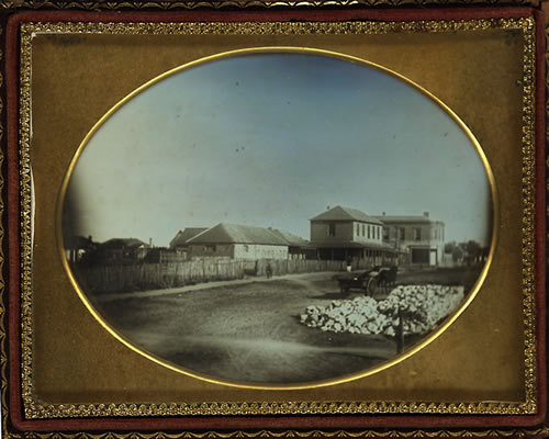 Image: Daguerreotype of Perth street scene, 1860's